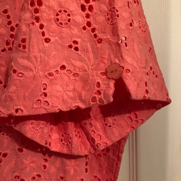 Drapers & Damon's Short Sleeve Eyelet Top 3X - Picture 3 of 4